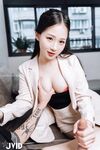 極品JVID高顏值SSS級甜美女神▌婕咪 ▌飛機杯推銷員 橋本有菜名器同款 嫻熟技巧讓客人盡情射精
