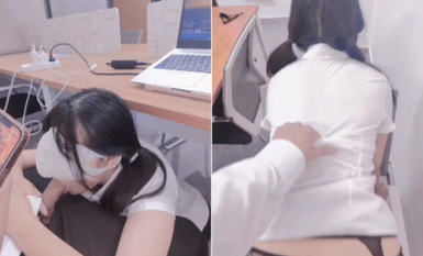 海角反差婊-【胡九萬（原小芳姐姐）】無毛九萬被粉絲在辦公室爆艹口交內射各種近距離拍攝抽插內射