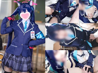 Blue Archive Celica Cosplaying multiple orgasm mating sex
