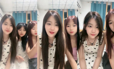 【甜心寶寶穎】19歲女大生帶閨蜜下海~仨人全脫了!揉奶玩… (4)