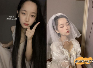 04年清純露臉小姐姐【胡椒籽】最新9月定製，各種COS裸體騷舞，道具紫薇噴水，與金主性愛 (9)