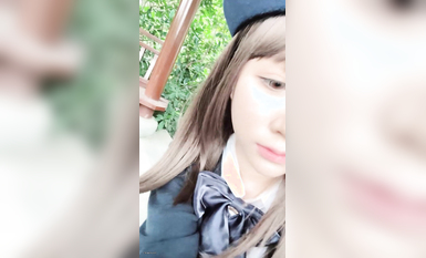 【京魚兒】19歲童顏巨乳少女~學生服~公園涼亭刺激玩跳蛋! (8)
