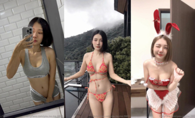 【年度新檔①】零零後韓國純愛情侶「Zhen禎」OF純愛私拍，白嫩蘿莉學生系少女尤物，性感肥臀模特身材，行走的電動小馬達 (4)